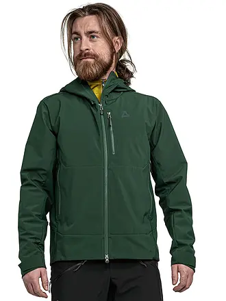 SCHÖFFEL | Herren Touren Softshelljacke Milagle Hoodie | dunkelgrün